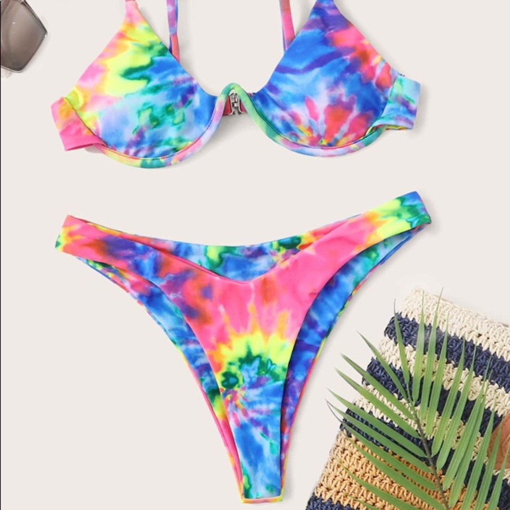 Tie dye bikini set